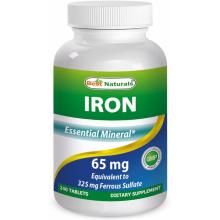 Best Naturals Iron (Железо) 65 мг, 90 капсул