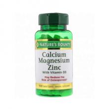 Nature's Bounty Calcium Magnesium Zinc, 100 табл