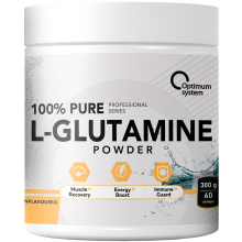 Optimum System 100% Pure Glutamine Powder, 300 г